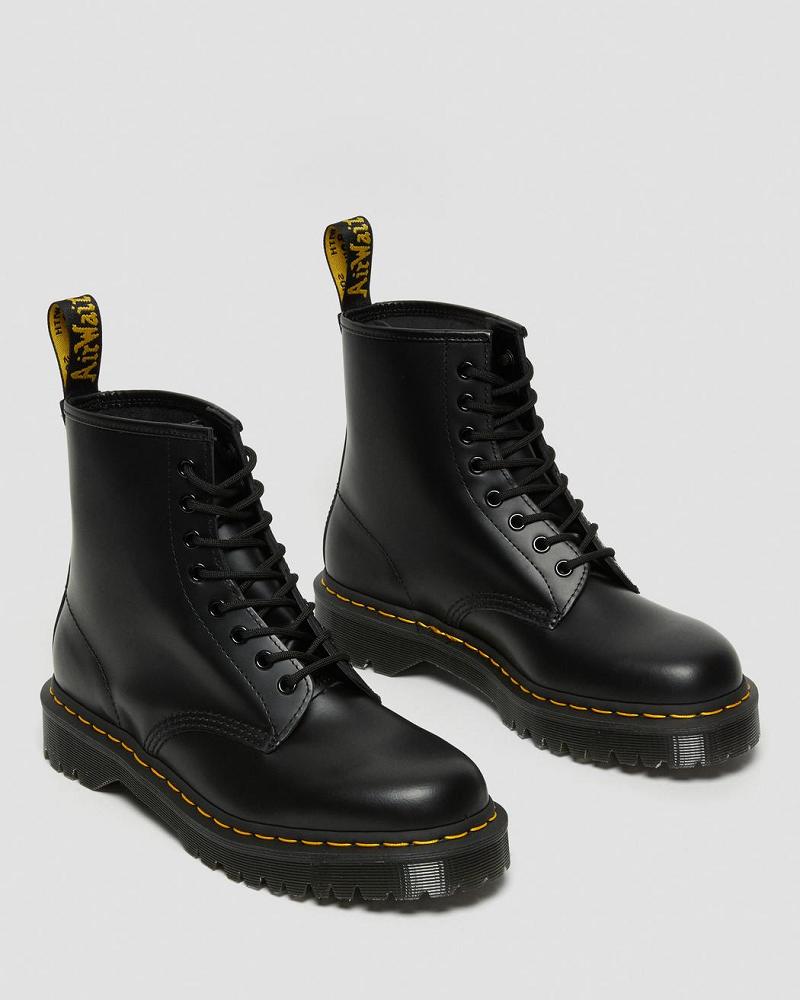 Dr Martens 1460 Bex Smooth Leren Platform Laarzen Heren Zwart | NL 259FDN